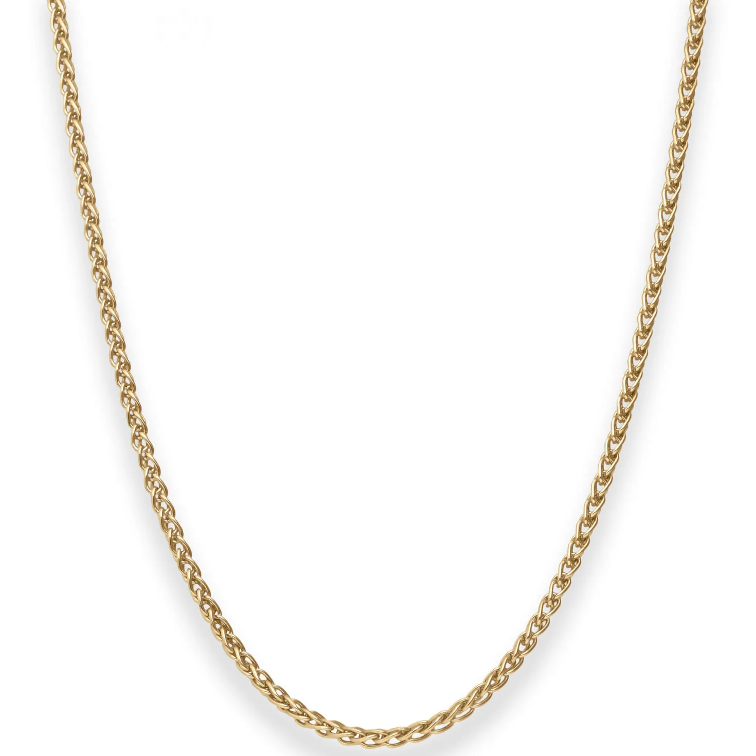 2,5mm Zopfkette Goldkette Collier Halskette aus 750 Gold Gelbgold 45cm