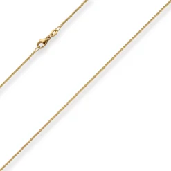 1,3mm Zopfkette Goldkette Collier Halskette aus 750 Gold Gelbgold 42cm