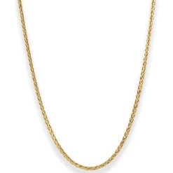 2,1mm Zopfkette Goldkette Collier Halskette aus 585 Gold Gelbgold 50cm