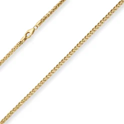 2,7mm Zopfkette Goldkette Collier Halskette aus 585 Gold Gelbgold 42cm