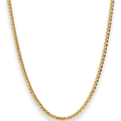 2,7mm Zopfkette Goldkette Collier Halskette aus 585 Gold Gelbgold 45cm