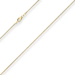 1,3mm Zopfkette Goldkette Collier Halskette aus 585 Gold Gelbgold 36cm