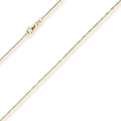 1,1mm Zopfkette Goldkette Collier Halskette aus 333 Gold Gelbgold 36cm