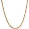 2,8mm Zopfkette Goldkette Collier Halskette aus 375 Gold gelb/weiß 45cm