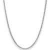 2,5mm Zopfkette Goldkette Collier Halskette aus 750 Gold Weißgold 45cm