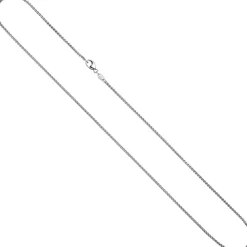 1,8mm Zopfkette Halskette Collier Halsschmuck aus 585 Gold Weißgold 50cm