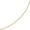 1,5mm Zopfkette Kette Collier aus 585 Gold Gelbgold, Goldkette, 50cm
