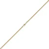 2mm Zopfkette Kette Collier aus 585 Gold Gelbgold, Goldkette, 55cm