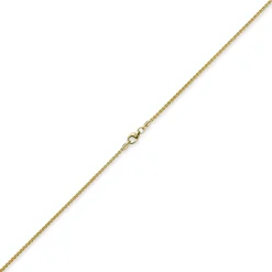 1,5mm Zopfkette Kette Collier aus 585 Gold Gelbgold, Goldkette, 45cm