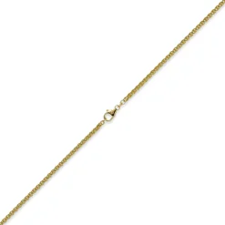 3mm Zopfkette Kette Collier aus 585 Gold Gelbgold, Goldkette, 50cm