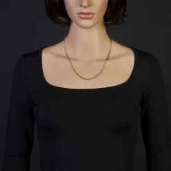 4mm Zopfkette Kette Collier aus 750 Gold Gelbgold Goldkette 50cm Unisex