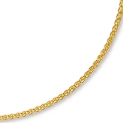 4mm Zopfkette Kette Collier aus 750 Gold Gelbgold Goldkette 50cm Unisex