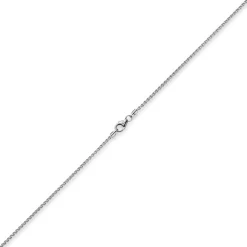 1,5mm Zopfkette Kette Collier aus 750 Gold Weißgold Goldkette 50cm
