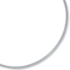 3mm Zopfkette Kette Collier aus 585 Gold Weißgold, Goldkette, 60cm