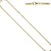 1,9mm Zopfkette Kette Collier Halskette 585 Gelbgold Weißgold Gold 45cm