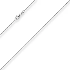 1,1mm Zopfkette Platinkette Collier Halskette aus 950 Platin 45cm