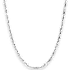 2mm Zopfkette Silberkette Collier Halskette aus 925 Silber 40cm