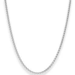 2,5mm Zopfkette Silberkette Collier Halskette aus 925 Silber 42cm