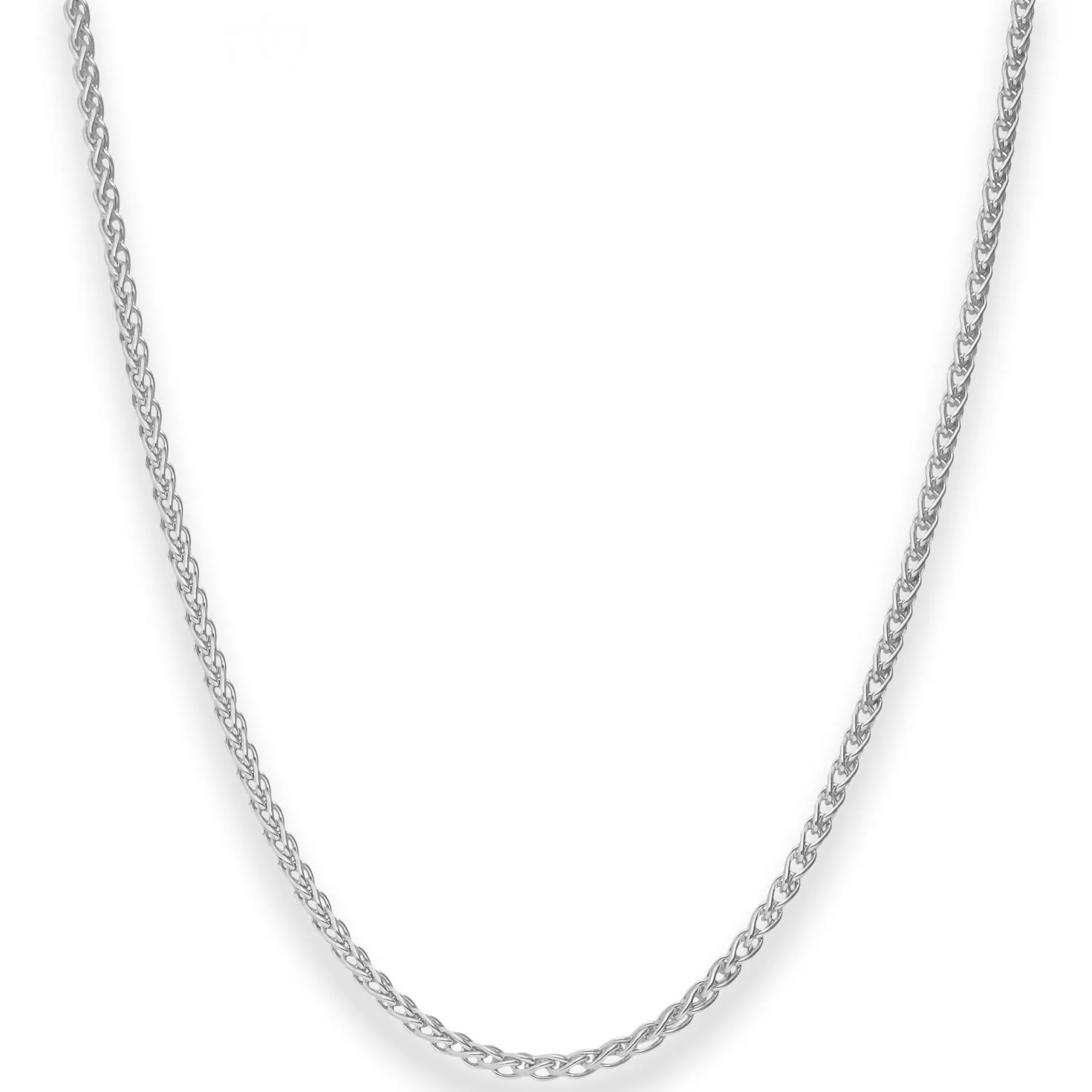 2,5mm Zopfkette Silberkette Collier Halskette aus 925 Silber 42cm