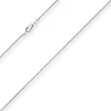 1,3mm Zopfkette Silberkette Collier Halskette aus 925 Silber rhodiniert 50cm