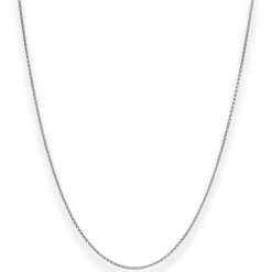 1,3mm Zopfkette Silberkette Collier Halskette aus 925 Silber rhodiniert 55cm