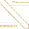 2,7mm Zwillingspanzerarmband Armband Armschmuck aus 333 Gelbgold 19cm