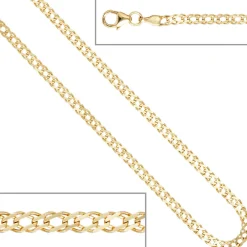2,7mm Zwillingspanzerarmband Armband Armschmuck aus 333 Gelbgold 19cm
