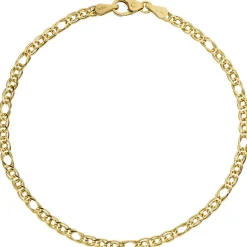 3mm Zwillings-Panzerarmband Armband Armschmuck aus 585 Gold Gelbgold 19cm