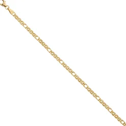 3mm Zwillings-Panzerarmband Armband Armschmuck aus 585 Gold Gelbgold 19cm