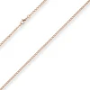 2,1mm Zwillingspanzerkette Collier Halskette aus 585 Gold Rotgold 38cm