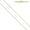 2,7mm Zwillingspanzerkette Kette Halskette aus 333 Gold Gelbgold 45cm