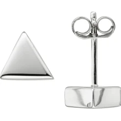 Ohrhänger 11,5x29mm Hänger-Stecker 2 Dreiecke dreieckig 2-teilig 925 Silber