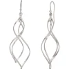 Ohrhänger 13,7x62,4mm Ohrringe Ohrhaken925 Silber rhodiniert Damen