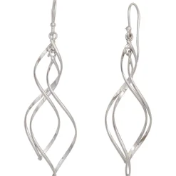 Ohrhänger 13,7x62,4mm Ohrringe Ohrhaken925 Silber rhodiniert Damen