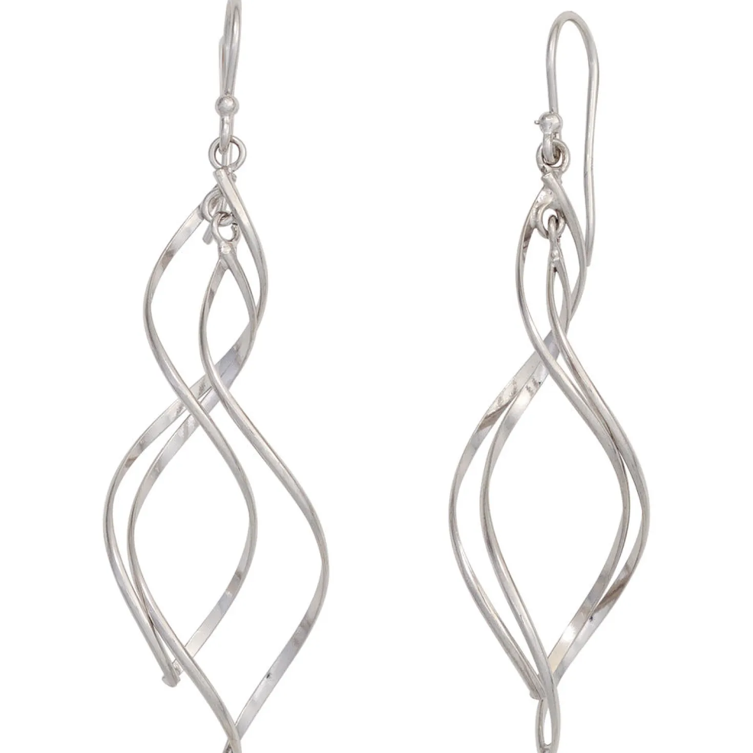 Ohrhänger 13,7x62,4mm Ohrringe Ohrhaken925 Silber rhodiniert Damen