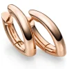 Ohrringe Creolen 28x6mm Ohrschmuck aus 750 Gold Rotgold spitzoval glänzend