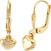Ohrringe Ohrhänger 6,5x20,8mm Boutons Herz Herzen 333 Gold Gelbgold für Damen