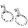 Ohrringe Ohrhänger 30x20mm mit Zirkonia 925 Silber Damen Silberohrstecker
