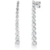 Ohrschmuck aus 750 Gold Weißgold 22 Brillanten 2,31ct TW-VSI/SI 40x4,1mm