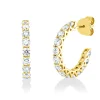 Ohrstecker aus 750 Gold Gelbgold 28 Brillanten 2,5ct TW-SI 20,1x21mm