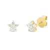 Ohrstecker aus 750 Gold Gelbgold 12 Brillanten 0,19ct W-SI 4,7x4,7mm