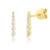Ohrstecker aus 750 Gold Gelbgold 12 Diamanten 0,2ct TW-SI 12,3x2,3mm