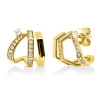 Ohrstecker aus 750 Gold Gelbgold 38 Diamanten 0,2ct TW-SI 14,3x13,8mm