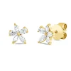 Ohrstecker aus 750 Gold Gelbgold 10 Diamanten 0,39ct TW-SI 7,9x6,8mm