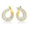 Ohrstecker aus 750 Gold Gelbgold 149 Diamanten 1,73ct TW-SI 20,5x16,5mm