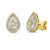 Ohrstecker aus 750 Gold Gelbgold 76 Diamanten 0,77ct TW-SI 12,3x8,9mm