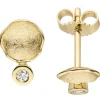 Ohrstecker aus 585 Gold Gelbgold mit 2 Diamanten Brillanten 0,06 ct