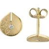 Ohrstecker aus 585 Gold Gelbgold mit 2 Diamanten Brillanten 0,04 ct
