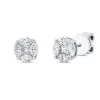Ohrstecker aus 750 Gold Weißgold 10 Diamanten 0,68ct F-SI Ø6,4mm