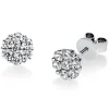 Ohrstecker aus 585 Gold Weißgold 14 Diamanten 0,85ct TW-SI B:7,1mm